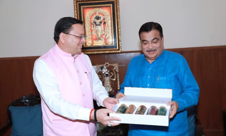 मुख्यमंत्री धामी ने नितिन गडकरी से की मुलाकात, आपदा प्रभावित सड़कों व पुलों के पुनर्निर्माण को मांगा केंद्रीय सहयोग