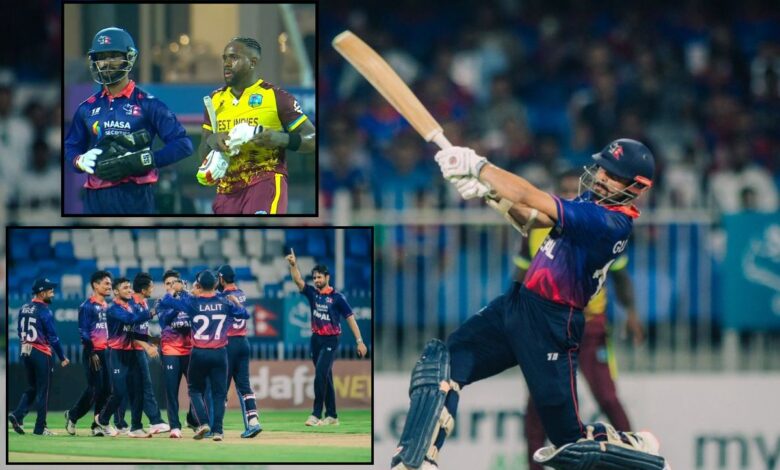 वेस्टइंडीज को झटका, नेपाल ने T20I सीरीज के पहले मुकाबले में दी मात