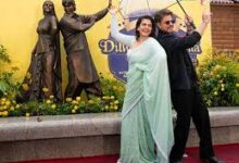 लंदन में अमर हुआ ‘राज–सिमरन’ का प्यार: DDLJ की 30वीं वर्षगांठ पर शाहरुख–काजोल की मौजूदगी में लगा स्टैच्यू