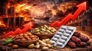 महंगाई का नया झटका: वेस्ट एशिया संकट से ड्राई फ्रूट्स महंगे, दवाओं की लागत बढ़ी, आम जनता की जेब पर बढ़ा बोझ महंगाई का नया झटका: वेस्ट एशिया संकट से ड्राई फ्रूट्स महंगे, दवाओं की लागत बढ़ी, आम जनता की जेब पर बढ़ा बोझ