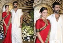 विजय देवरकोंडा-रश्मिका मंदाना का हैदराबाद रिसेप्शन: स्टार-स्टडेड इवेंट में फिल्म इंडस्ट्री और राजनीति के दिग्गज पहुंचे