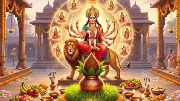 भक्ति और आस्था का संगम: चैत्र नवरात्रि का शुभारंभ, पहले दिन मां शैलपुत्री की पूजा