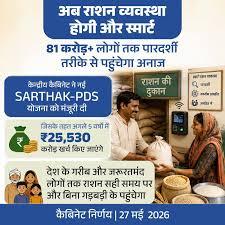 अब स्मार्ट होगा राशन सिस्टम, केंद्र सरकार ने शुरू की SARTHAK-PDS योजना