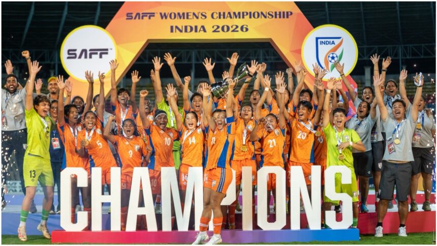 भारत ने जीता SAFF महिला चैंपियनशिप 2026 का खिताब, फाइनल में बांग्लादेश को 3-1 से हराकर रचा इतिहास